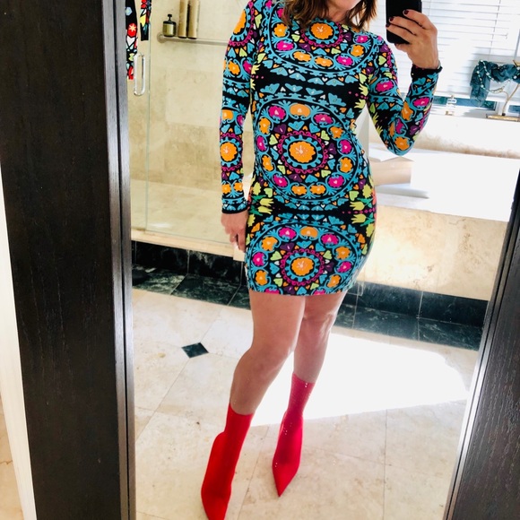 Mara Hoffman Long Sleeved Bodycon Dress - Picture 4 of 8